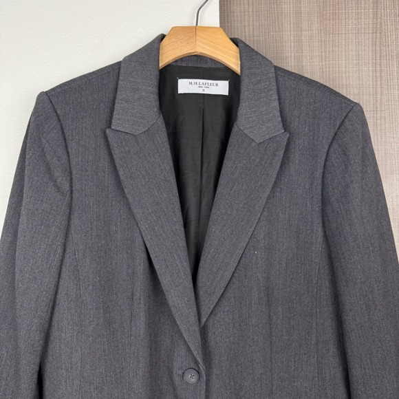 MM Lafleur Charcoal The Carson Blazer Light Twill - Picture 4 of 15